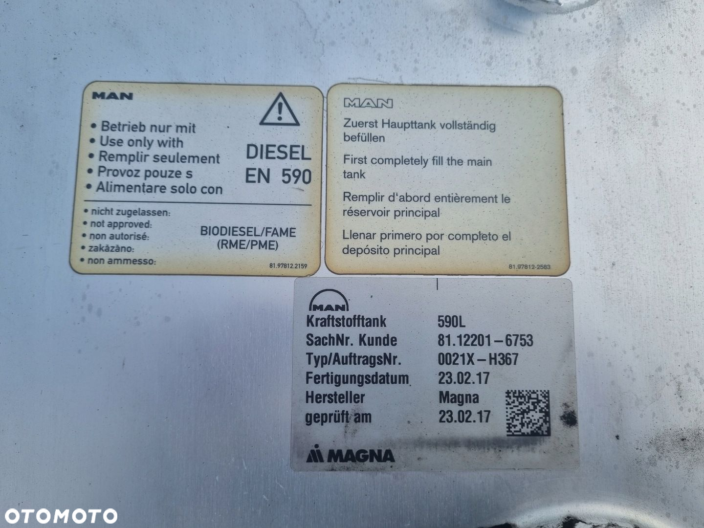 ZBIORNIK PALIWA BAK KOMPLETNY MAN TGX TGS 590 L. 81122016753 - 5