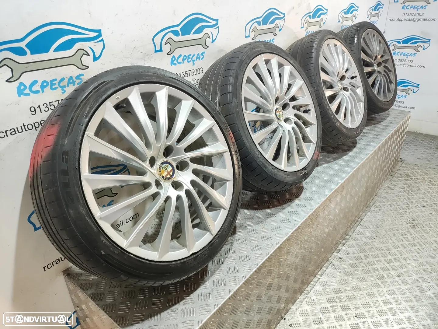 Jantes 18" Alfa Romeo - Giulietta - ORIGINAIS - 7,5J | ET41 | 5x110 - 18 Polegadas | 156093273 | Pneus | 25 40 18 | Jante - 3