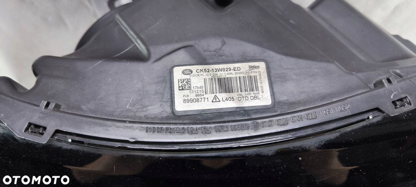 RANGE ROVER VOGUE L405 XENON PRAWY SKRETNY 16 PIN CK52-13W029-ED REFLEKTOR - 6
