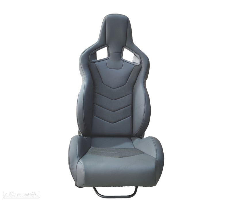 BAQUET SEMIBACKET DESPORTIVA COURO PRETA SPORTSTER CS LOOK - 2