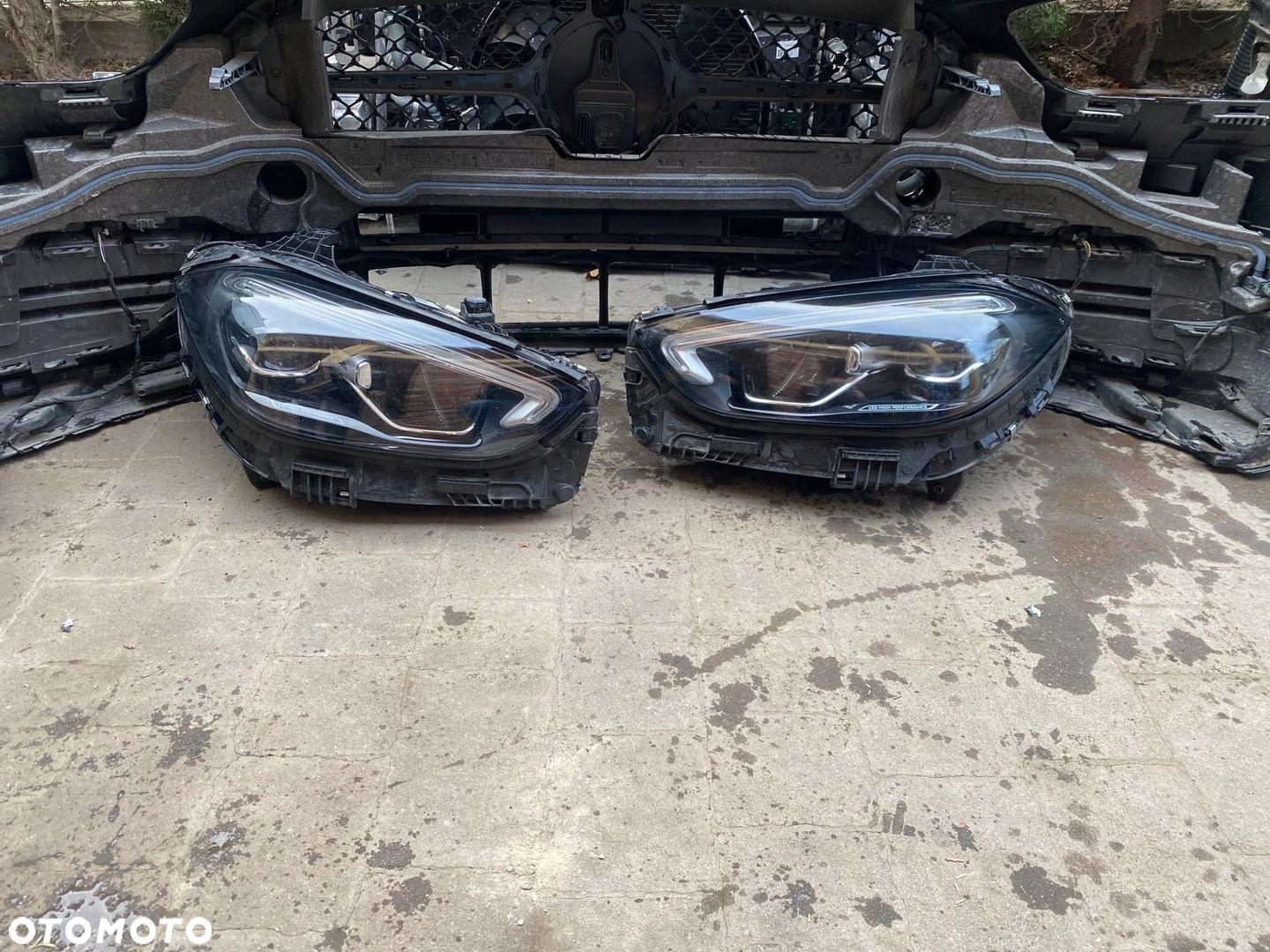 ZDERZAK MASKA LAMPY PAS PRZEDNI CHŁODNICE MERCEDES C KLASA W206 PAKIET AMG - 3