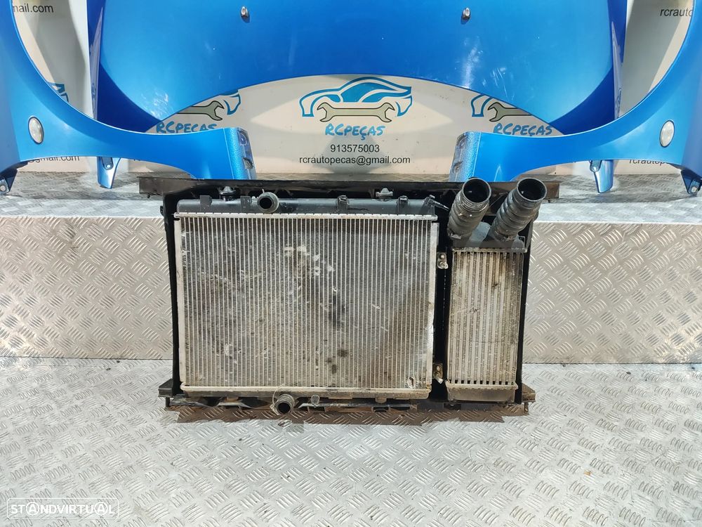 FRENTE COMPLETA PEUGEOT 307 3 A/C CAPOT PARACHOQUES GUARDA-LAMAS OTICAS RADIADOR VENTILADOR FRENTE FIBRA REFORÇO - 4