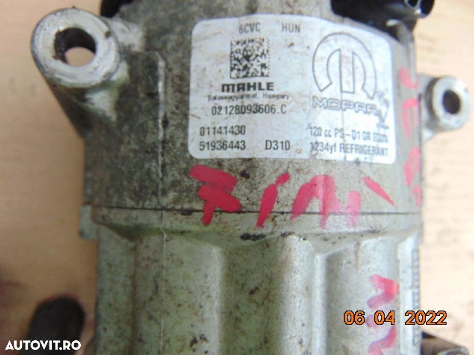 Compresor clima Jeep renegade 1.4 benzina fiat 500 500x tipo compass a - 3