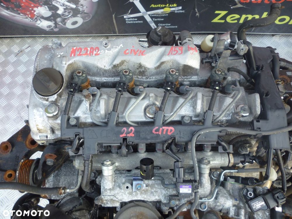 SILNIK KOMPLETNY HONDA CIVIC 2.2 CITD N22A2 159 TYS - 2