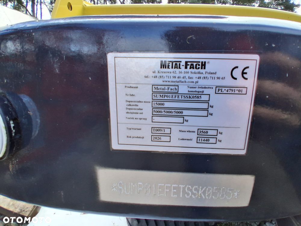 Metal-Fach T009/1 przyczepa do bel 11 t - 6
