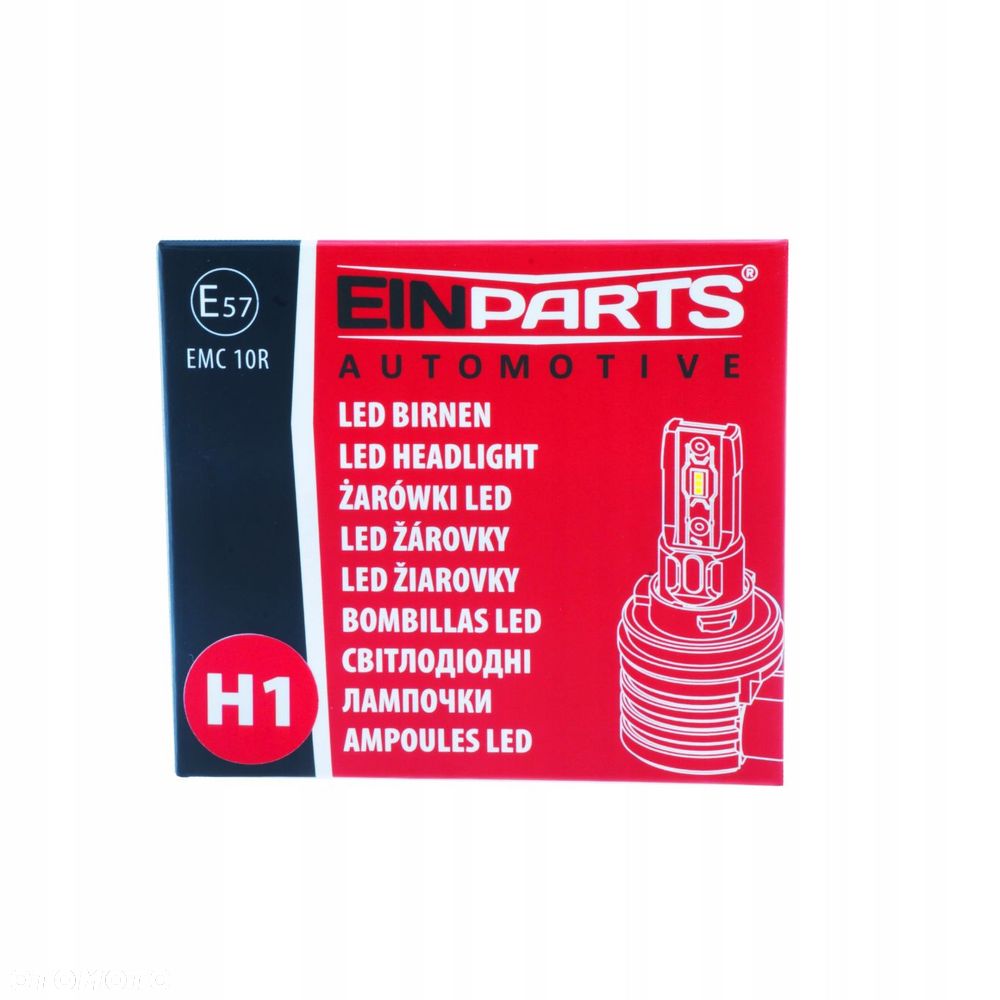 Żarówki EinParts Automotive LED 6500K 1800lm H1 Kpl 2 szt - 8