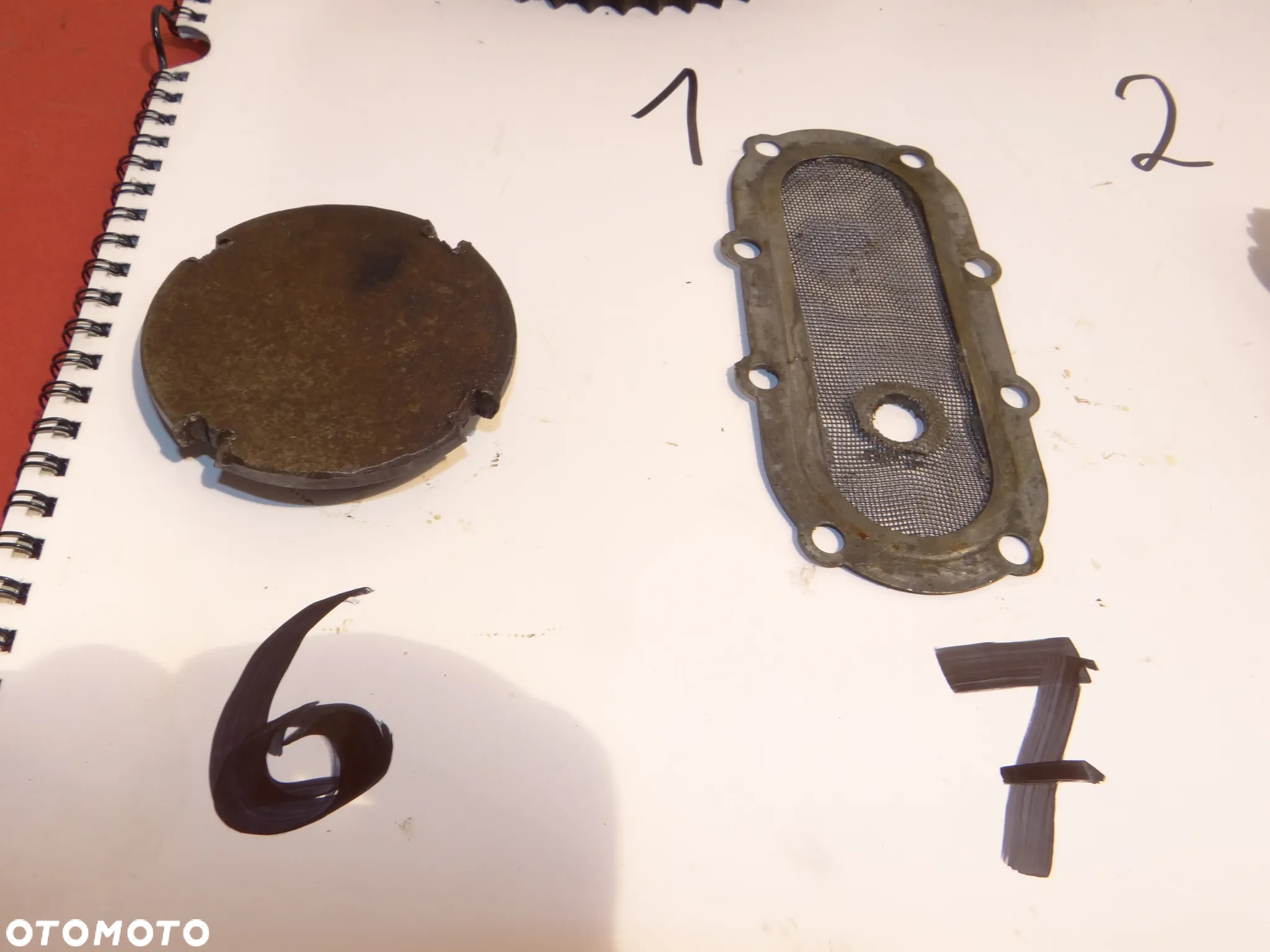 JUNAK M10 , M7 KOSZ SPRZĘGŁA KLAWIATURA KOMPENSATOR WAŁU OSŁONY POPYCHACZY ZAWORÓW INNE R004 - 8