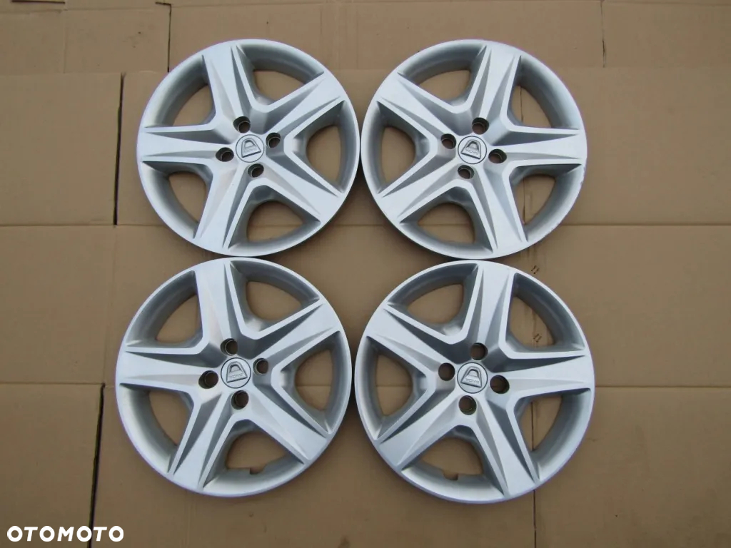 4x Kołpaki Strukturalne 16 Dacia Logan Lodgy Sandero Stepway 4x100 - 3