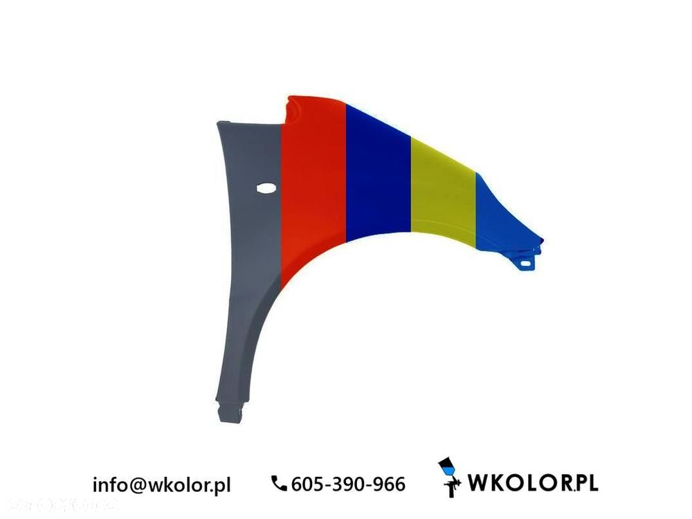 NOWY BŁOTNIK MERCEDES-BENZ KLASA A 2001-2004 LAKIEROWANY W KOLOR - 1
