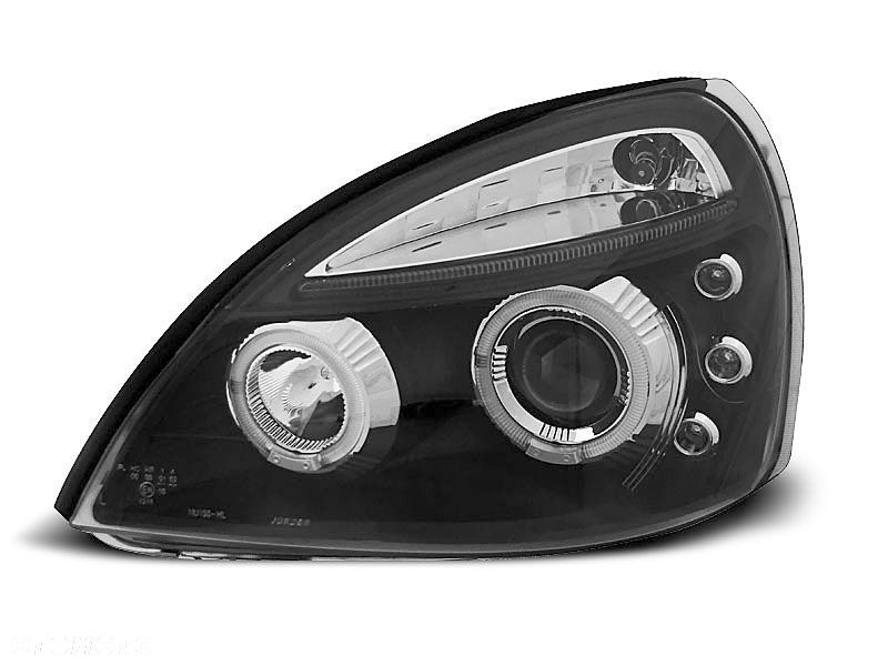 LAMPY REFLEKTORY RENAULT CLIO II 01-05 RINGI BLACK - 1