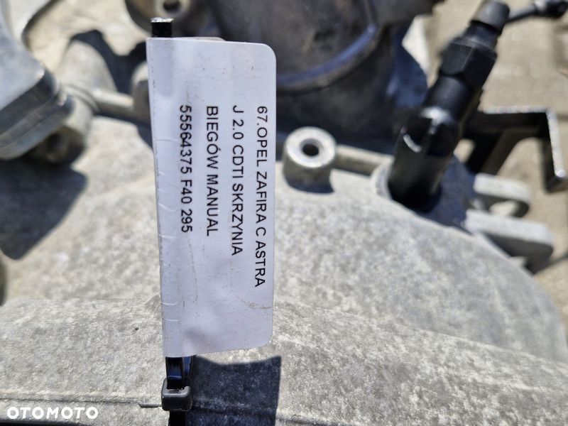 OPEL ZAFIRA C ASTRA J 2.0 CDTI SKRZYNIA BIEGÓW MANUAL 55564375 F40 - 10