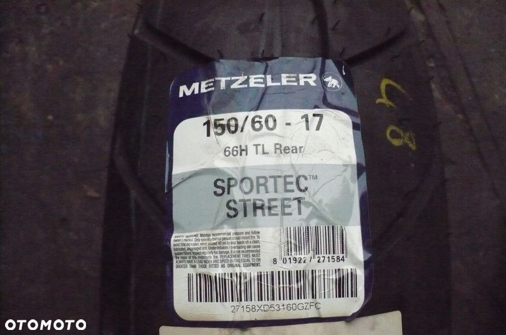 150/60-17 METZELER Sportec Street NOWA 2016 - 2