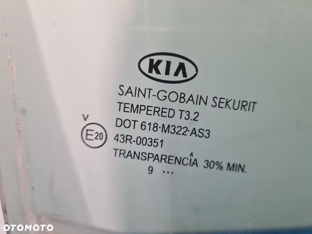 KIA CEED I KOMBI LIFT SZYBA DRZWI TYŁ PRAWA WD - 2
