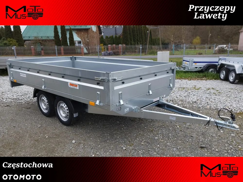 Neptun Przyczepa Neptun N7-320 2 KPS 320x168x40 2 osie koła pod spodem mocna rama platforma - 1