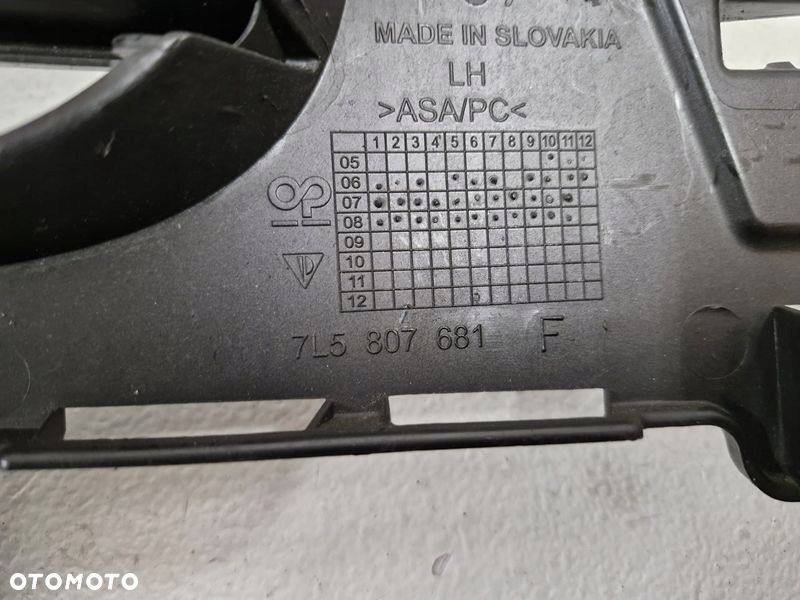 PORSCHE CAYENNE KARTKA ZDERZAKA 7L5807681 - 6