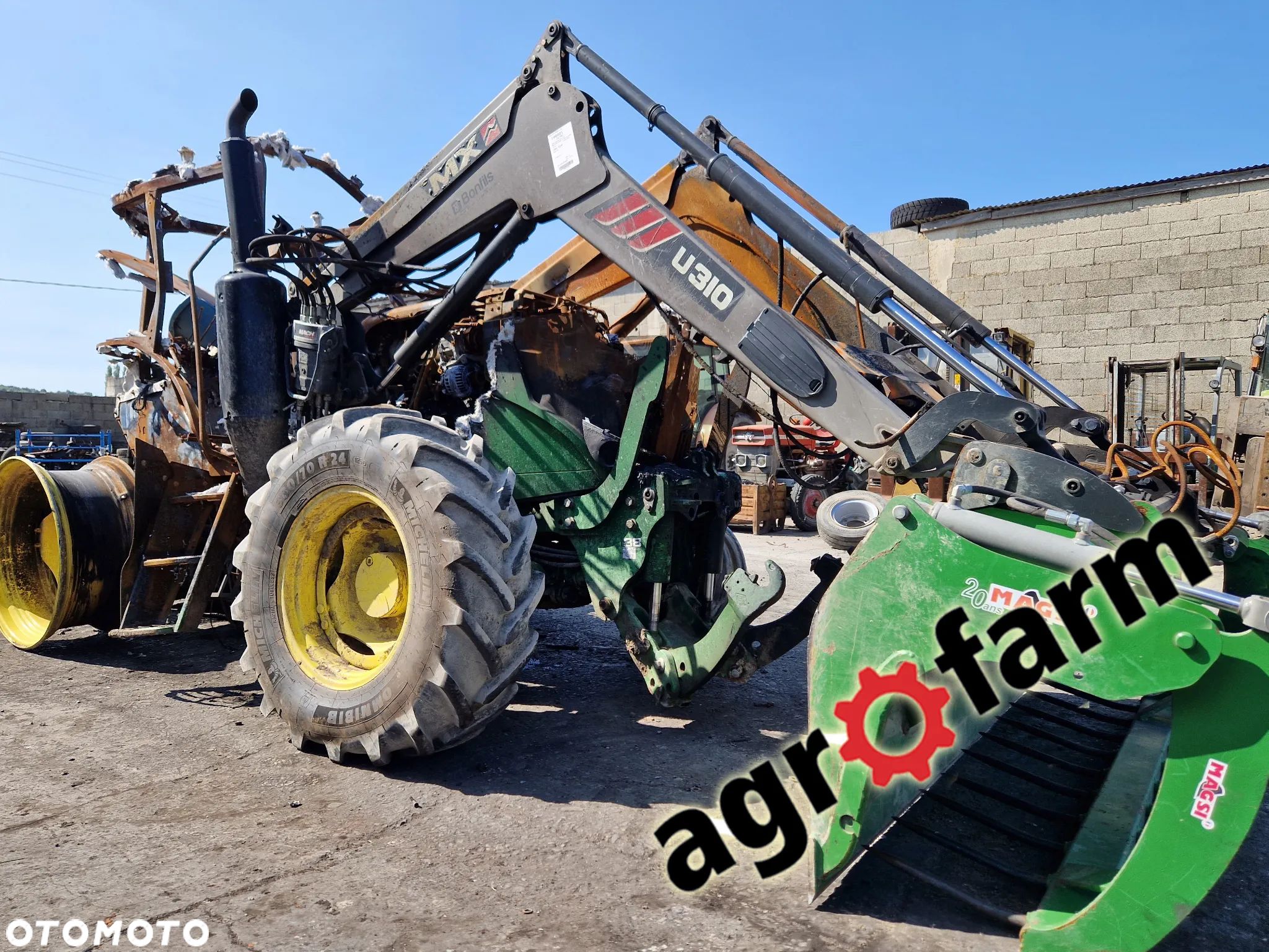 John Deere 6105 MC 6115 most skrzynia silnik zwolnica blok ładowacz TUZ - 1