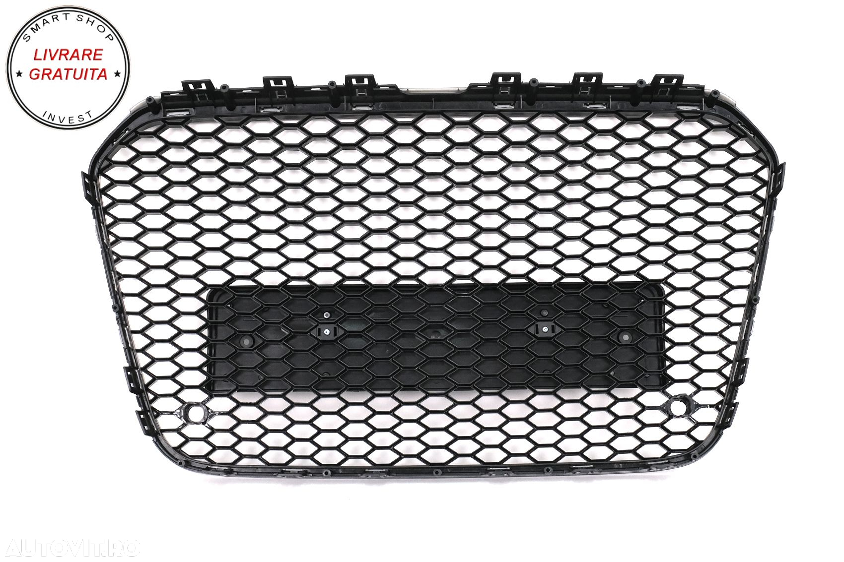 Grila Centrala Audi A6 C7 4G (2011-2014) Negru Lucios- livrare gratuita - 6