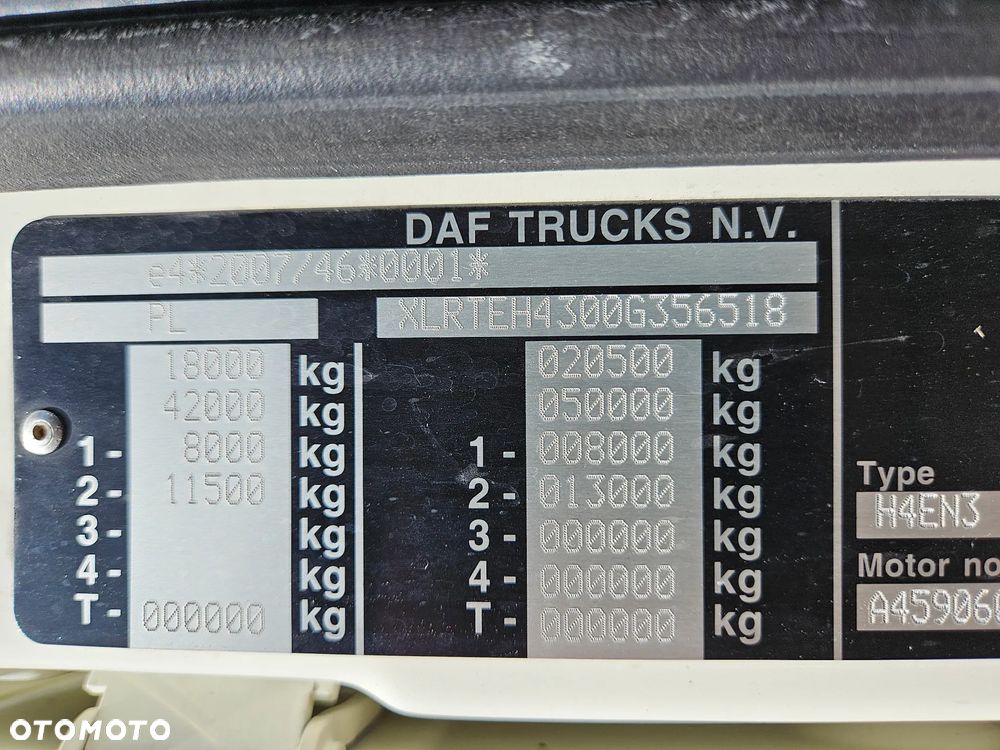 DAF DAF XF 480 SS Cab Walkingfloor Hydraulik - 12