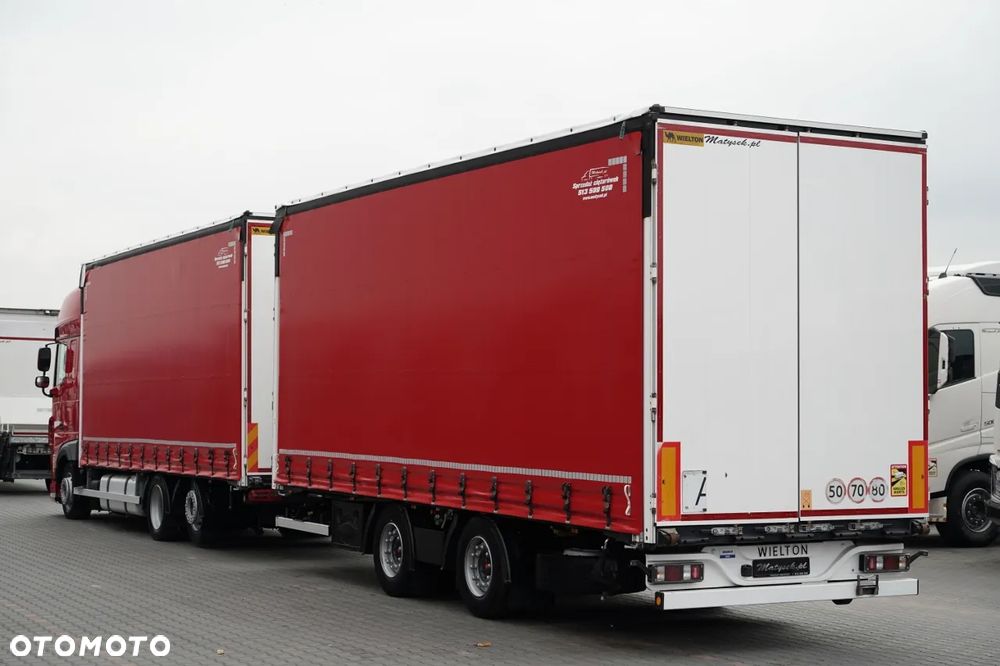 DAF XF 480 / ZESTAW TANDEM / 120 M3 / PRZEJAZDOWY / 6x2 / OŚ PODNOSZONA / WIELTON / SAF 2021 R - 2