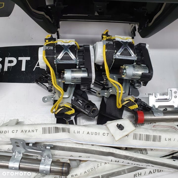 AUDI A6 4G HEAD UP DESKA ROZDZIELCZA KONSOLA KOKPIT PULPIT PODUSZKI AIRBAG AIR BAG PASY KURTYNY KIT SET - 7
