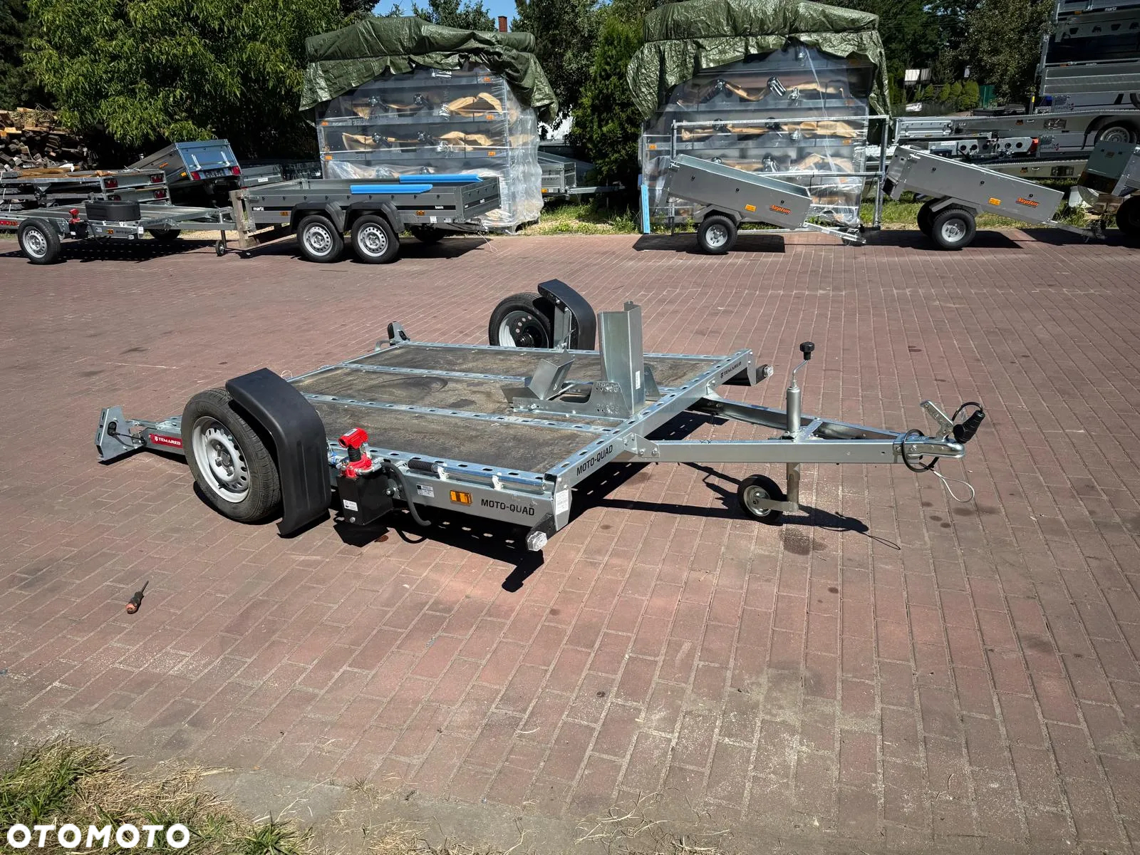TEMARED Przyczepa MOTO-QUAD 246x160 uchylna hydraulicznie uniwersalna moto quad traktorek atv - 11