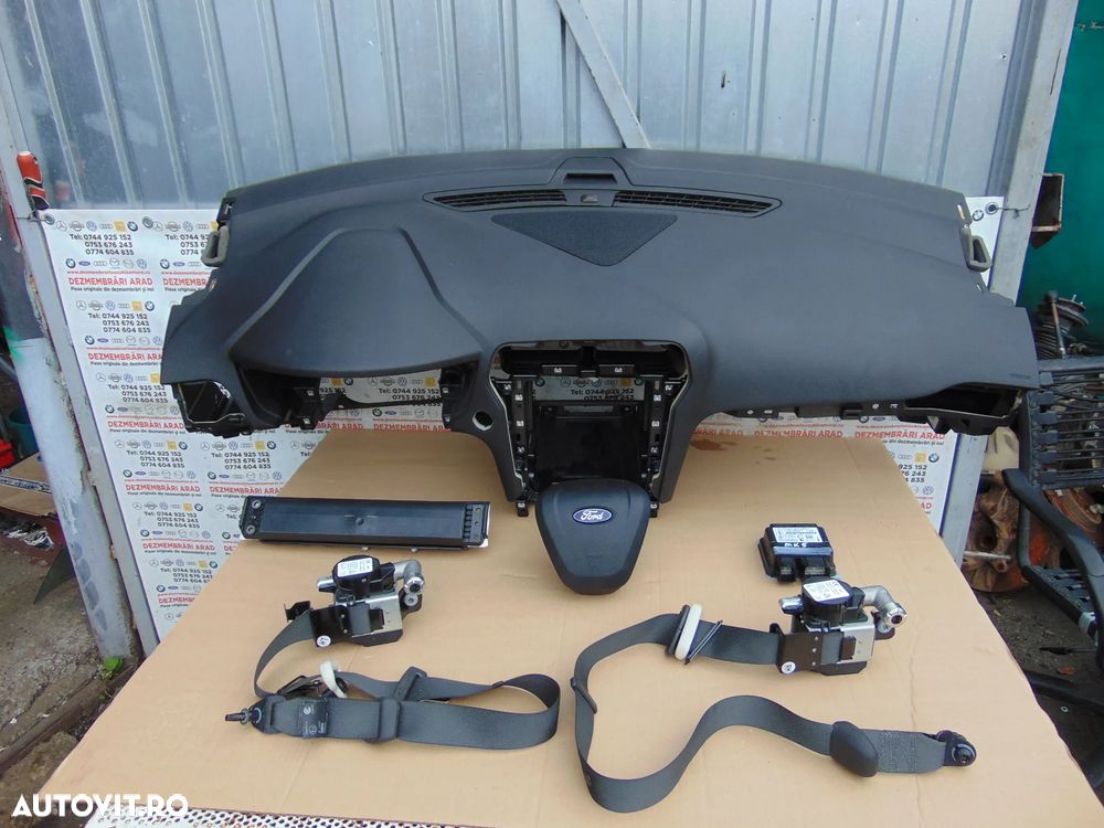 Plansa bord Ford Mondeo Mk5 an 2014-2022 airbag sofer pasager genunchi centuri fata stanga dreapta modul airbag-uri - 7