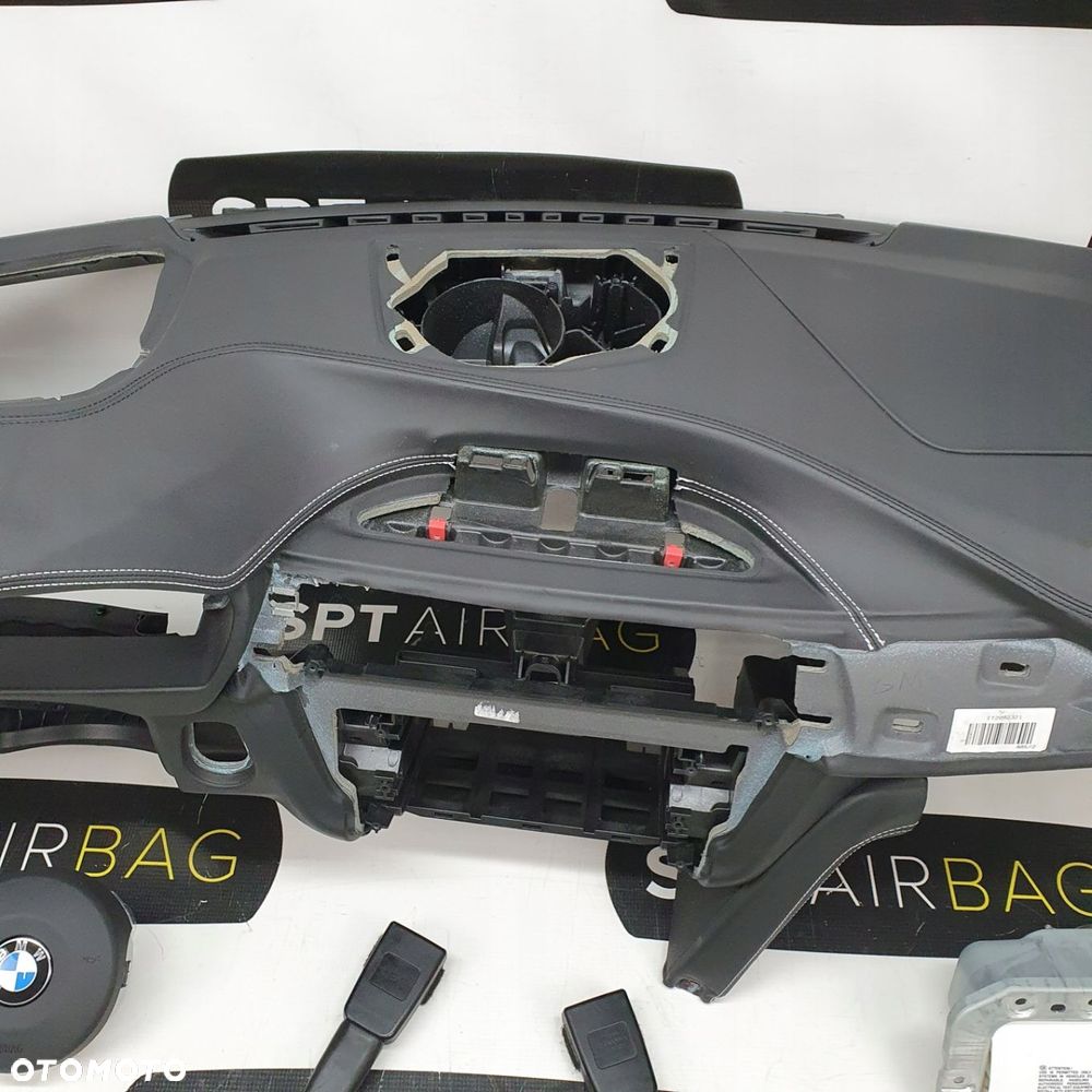 BMW M4 F82 DESKA ROZDZIELCZA KONSOLA KOKPIT PULPIT PODUSZKI AIRBAG AIR BAG NAPINACZE KIT SET - 3