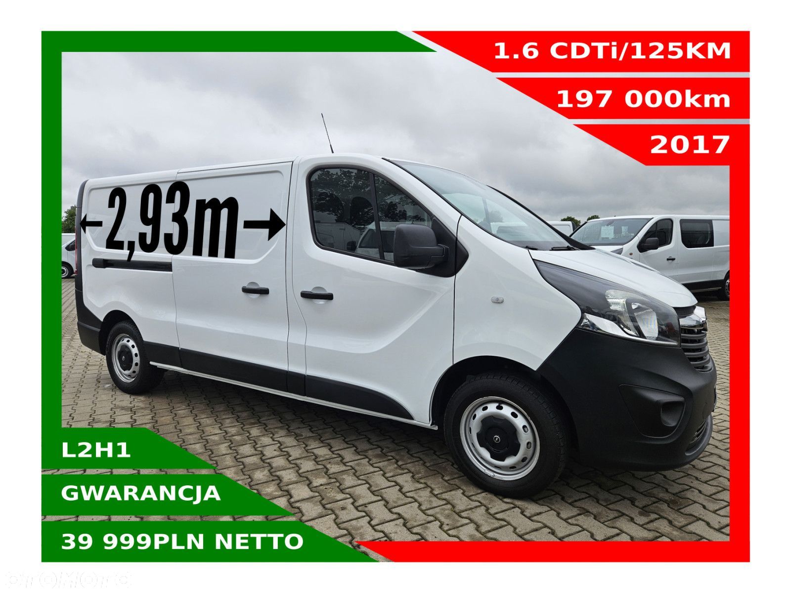 Opel Vivaro L2H1 *39999zł NETTO* 1,6CDTi/125KM - 1