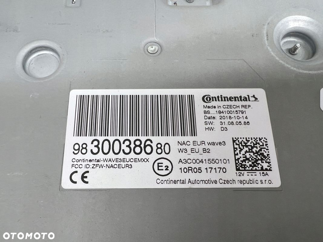 Citroen Berlingo IV radio nawigacja 9830038680 - 2