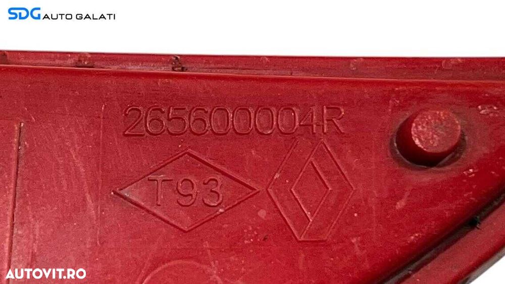 Catadioptru Reflector Ochi Pisica Dreapta de pe Spoiler Bara Spate Renault Megane 3 Break Grandtour 2008 - 2015 Cod 265600004R [L5812] - 5