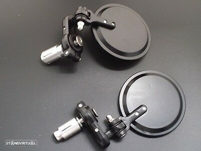 espelhos de punhos oxford ox577  tipo cafe racer, retrovisor para guiador - 1