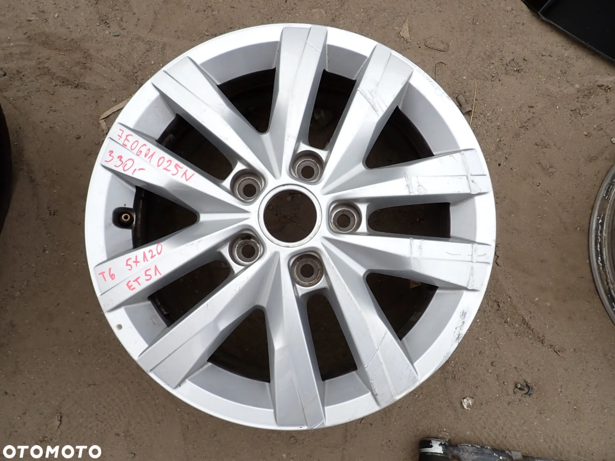 VOLKSWAGEN T5 T6 ALUFELGA 16" 7E0601025N - 1