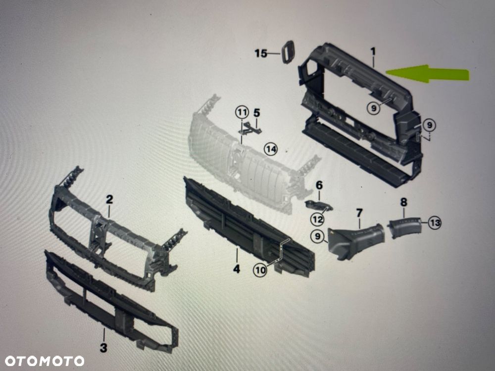 BMW 4 I4 G22 G23 G26 51748738855 kierownica powietrza Nowa - 2