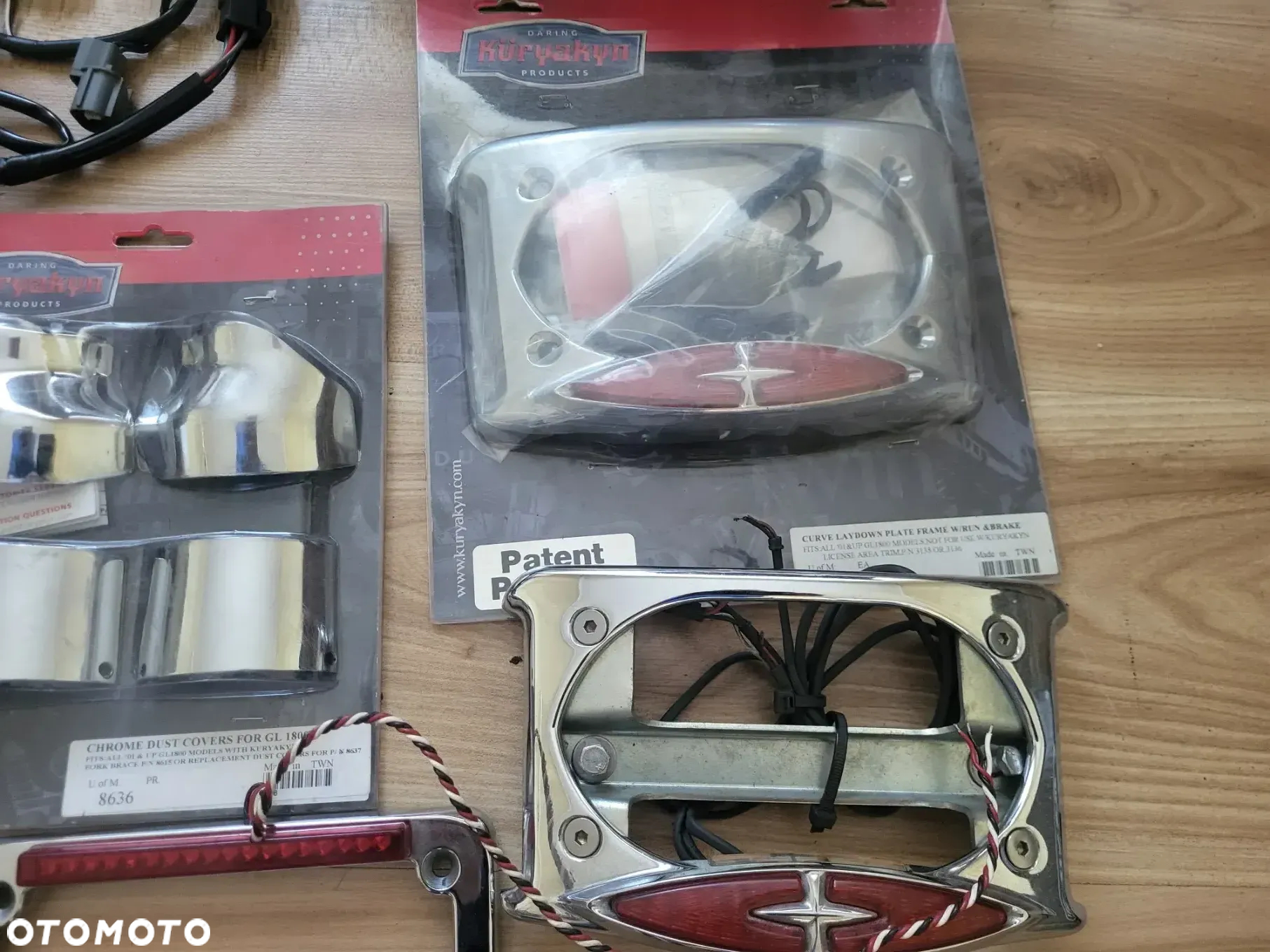 Honda Gl1800 Goldwing halogeny lampy tył dodatki Kuryakyn Show Chrome Add-On - 6