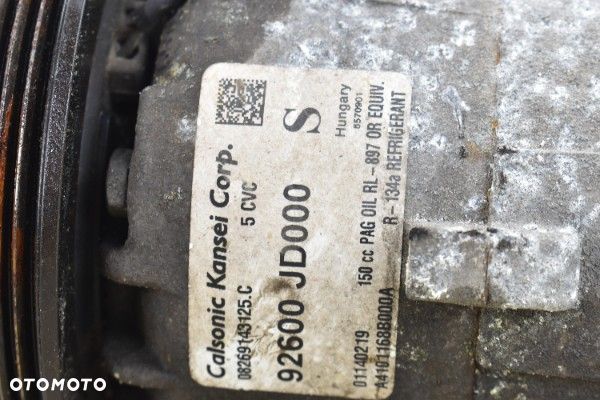 Sprężarka Klimatyzacji NISSAN QASHQAI I J10 1.6 16V HR16DE 92600JD000 - 4