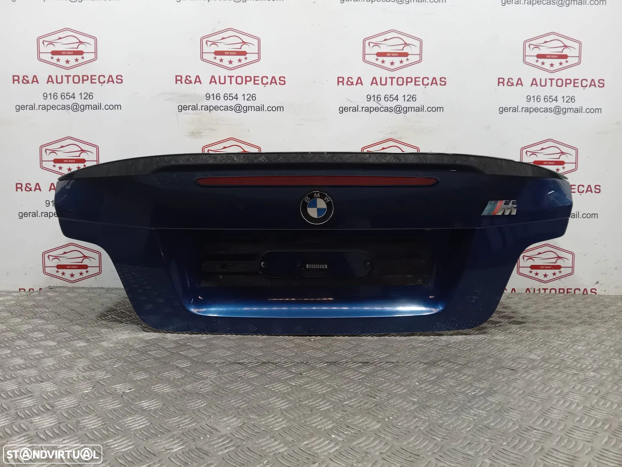 Tampa de Mala BMW Serie 1 E82 E88 Pack M Aileron Azul Original - 1