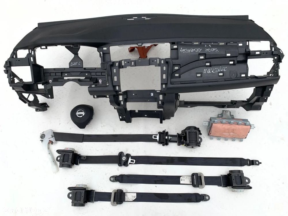 NISSAN LEAF II 2 DESKA KONSOLA KOKPIT PULPIT PÓŁKA PARAPET DASHBOARD AIRBAG naprawa regeneracja WYMIANA OD RĘKI !!! - 3