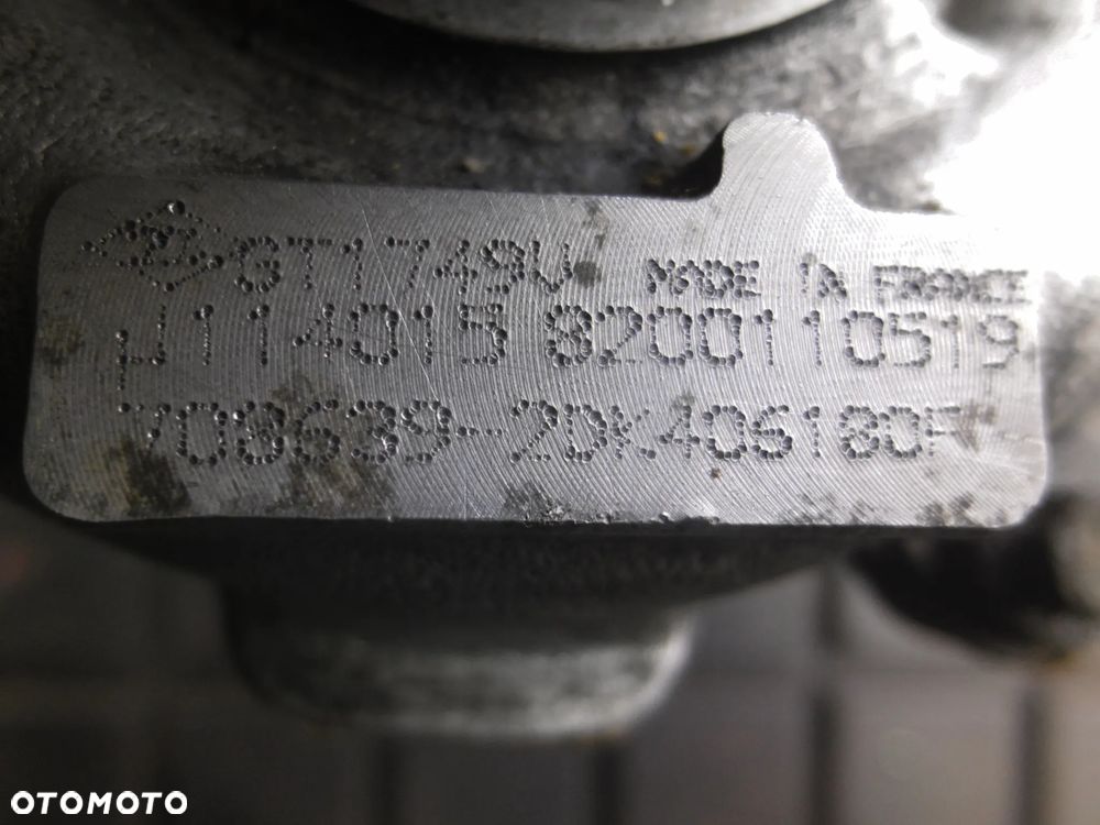 TURBOSPRĘŻARKA LAGUNA II 708639-2 8200110519 1.9 DCI MEGANE SCENIC VOLVO V40 - 3