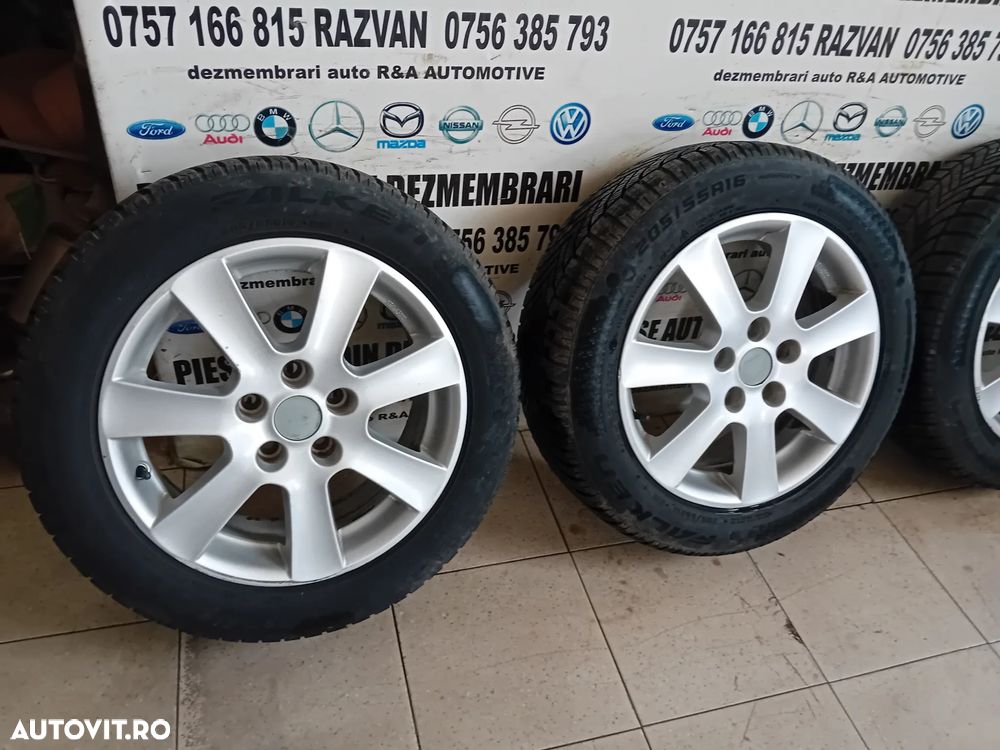 Jante Aluminiu R16 Ford Mondeo Mk4 Galaxy S-Max C-Max Peugeot Citroen 205/55R16 5x108 Gume 2025 M+S - 4