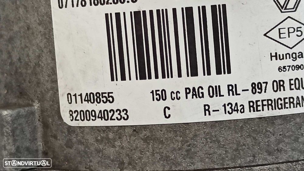 COMPRESSOR DE AR CONDICIONADO RENAULT MEGANE II CLASSIC BERLINA LUXE PRIVILEGE - 3