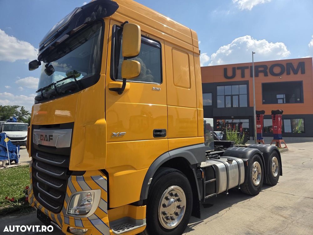 DAF XF 530 6x4, 2021, 370.795km, FULL OPTION, cutie AUTOMATA+RETARDER, Aer cond STATIONARE, FRIGIDER, proiectoare, girofar, kit basculare, 2 x 600l, Masa totala 78t, rulat doar in GERMANIA, STARE FOARTE BUNA, posibil leasing 4 ani-PROMOTIE 52.900 EUR+Tva - 3