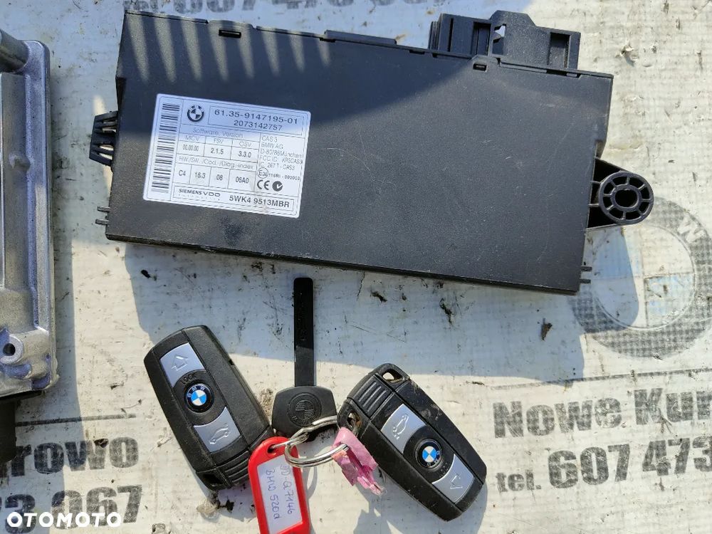 BMW E60 E61 LCI Lifting 2.0d 177KM Zestaw startowy sterownik silnika 7809000 - 4