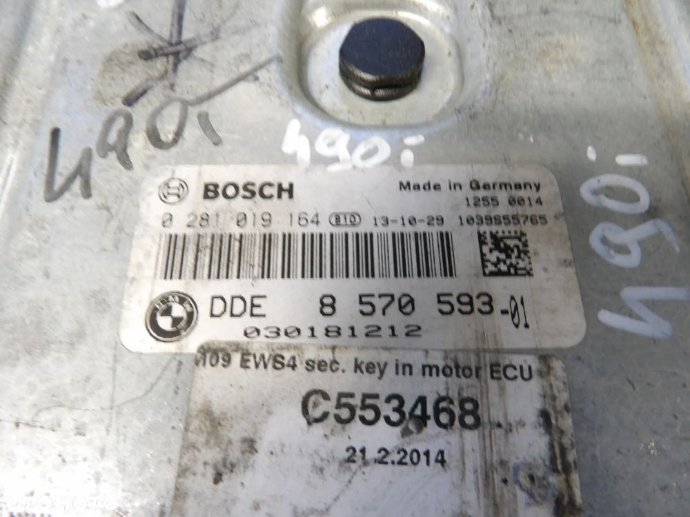 BMW - F01 - KOMPUTER , STEROWNIK SILNIKA - 8570593 - 2