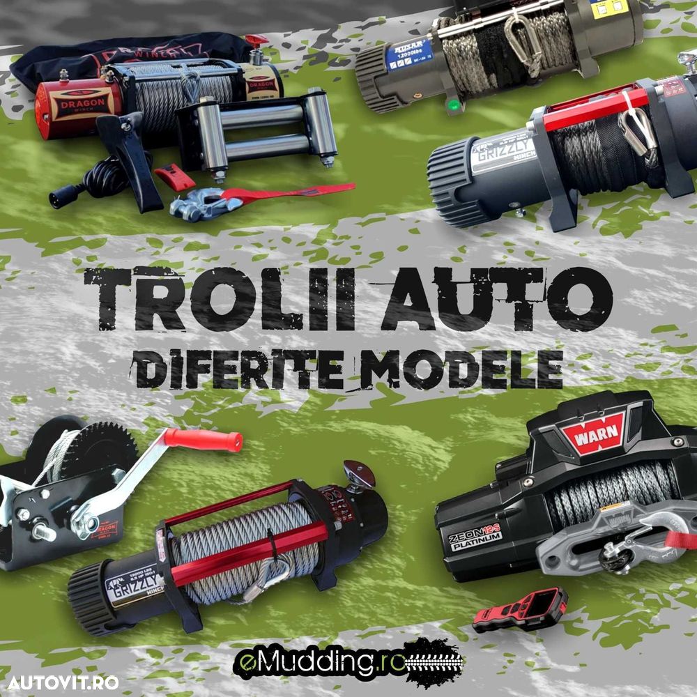 Trolii auto electrice 12V pentru OFF-ROAD si pentru platforme - 1