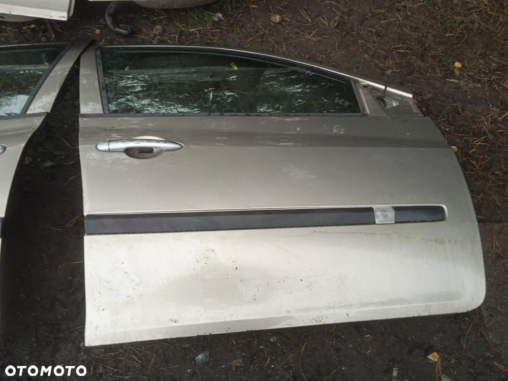 RENAULT CLIO III 05- PRAWE PRZEDNIE DRZWI SZYBA PANEL SZYBY ZAMEK PODNOŚNIK EL BOCZEK - 2