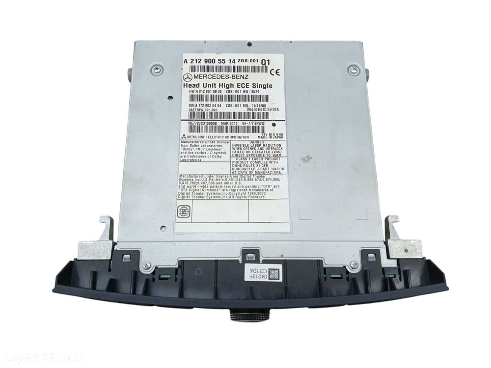 RADIO MERCEDES E W212 (2009-2012) 3.0 CDI 265KM A2129005514 - 4