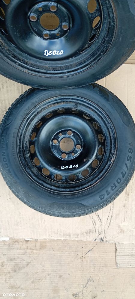 Felgi stalowe z oponami 165/70 R14 4X98 ET35 Fiat Doblo I Lift - 11