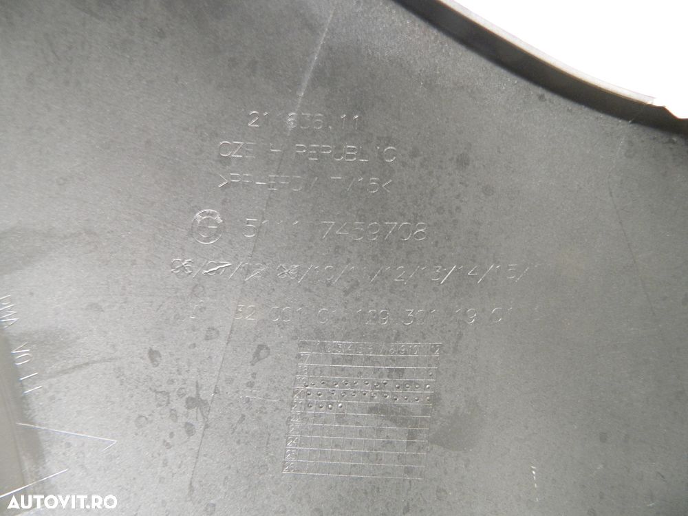 Bara fata BMW Seria 1, F40, 2018, 2019, 2020, 2021, 51117459708 - 2