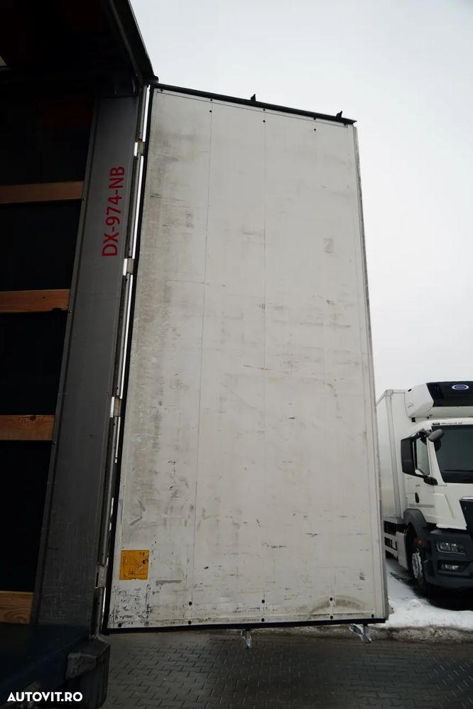 Fruehauf CORTINĂ / STANDARD / LIFT 2.000 kg / PODEA PUTERNICĂ ȘI ȘIMPĂRȚI LATERALE / CONTENIER PENTRU PALEȚI - 14