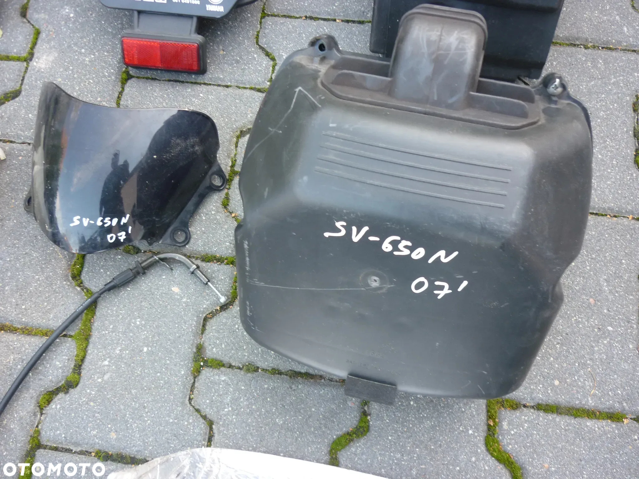 Chłodnica oleju sety tył wypełnienie wentylator części Suzuki SV 650 rok 2007 - 7